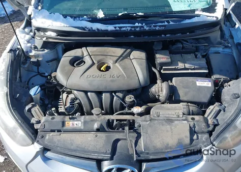 2014 Hyundai Elantra Limited from USA, damaged, VIN KMHDH4AE1EU200523